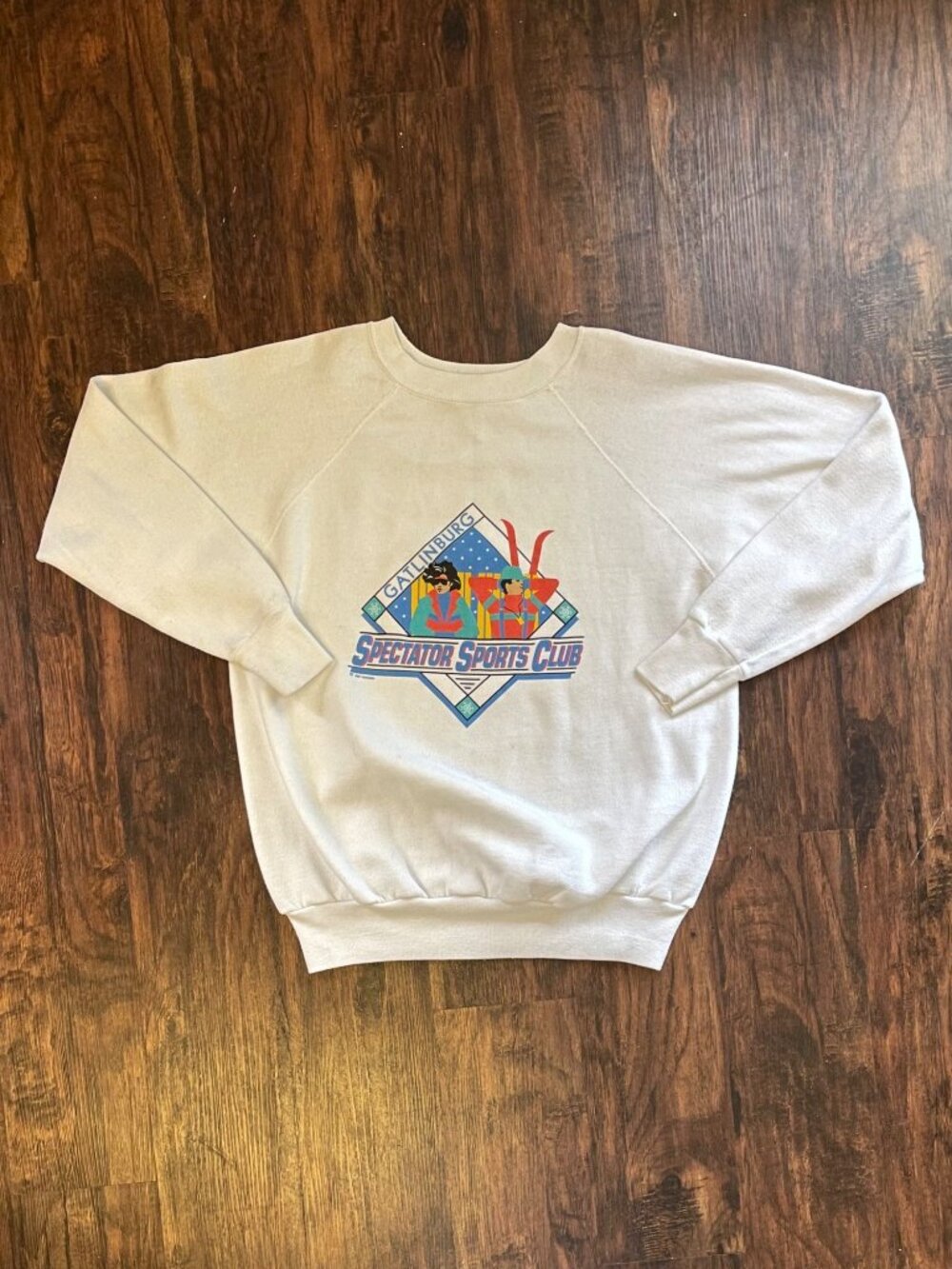 Vintage 1987 Gatlinburg Tennessee Spectator Sports Club Graphic Sweatshirt Large
